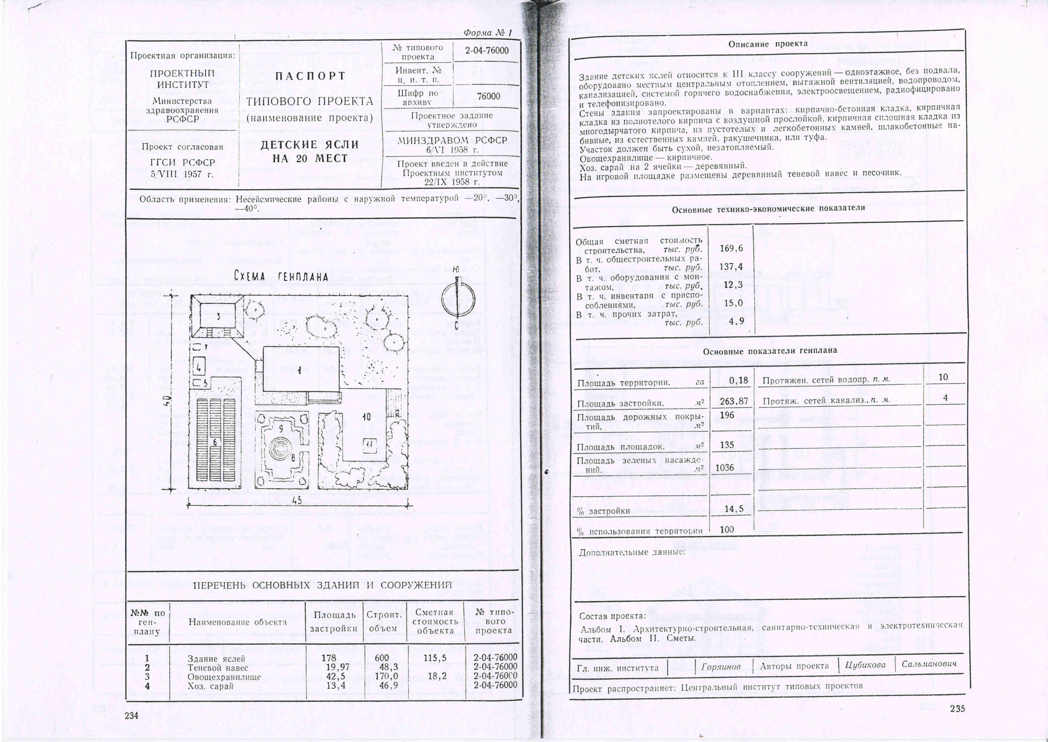 Типовой проект № 2-04-76000 (Минздрав РСФСР).